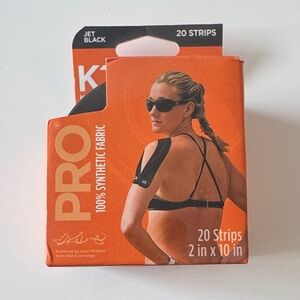 Jet Black Synthetic Fabric Strips - 20 Pack